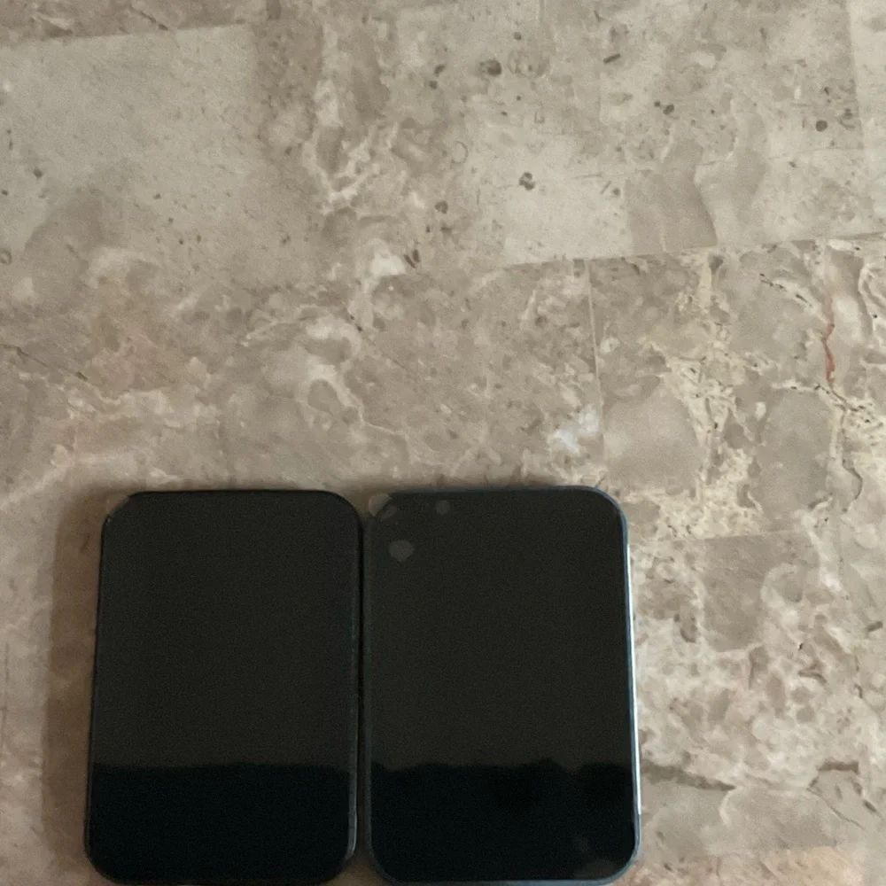 Leather Wallet Card Holder for Phones - Black and Blue